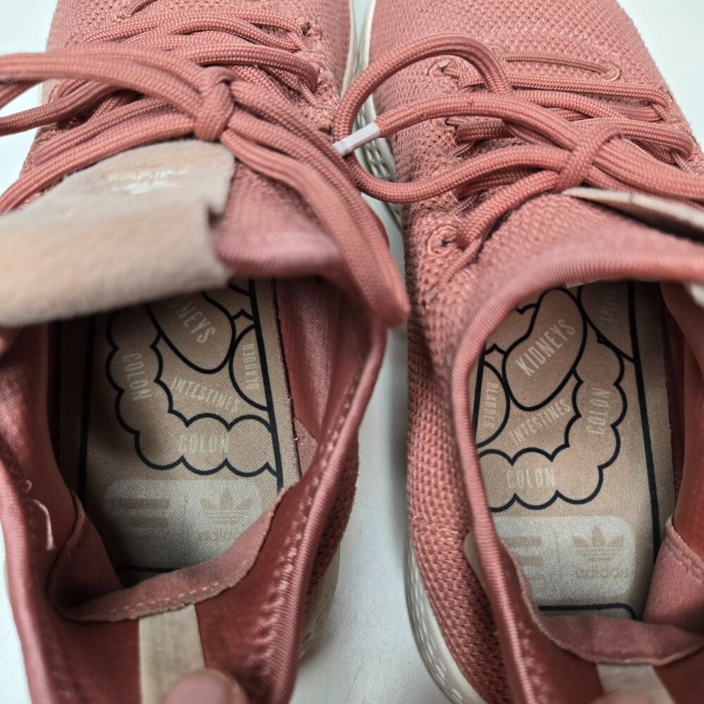 Adidas x Parrell Williams Hu Sneakers Women Ash Pink Breathable Lightweight 9 - Picture 6 of 8